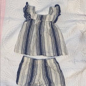 Baby Girl Stripped Outfit